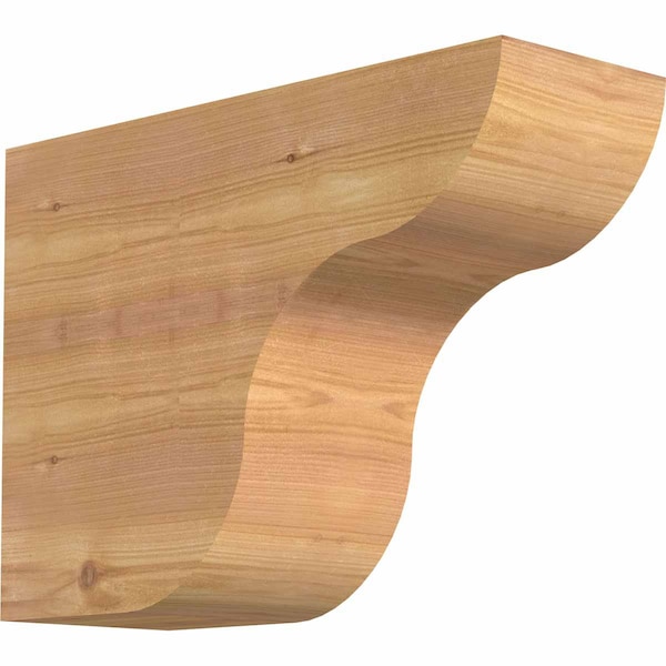 Ekena Millwork Carmel Smooth Rafter Tail, Western Red Cedar, 5 1/2"W x 12"H x 16"L RFT06X12X16CAR00SWR - main